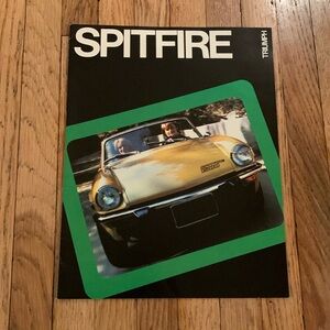 1975 Spitfire Triumph Dealership Specification Car Auto Brochure Catalog